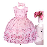 Vestido Infantil Juvenil Floral Luxo Realeza