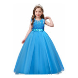 Vestido Infantil Juvenil Longo Festa Casamento Renda Daminha