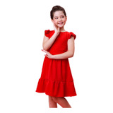 Vestido Infantil Juvenil Vermelho