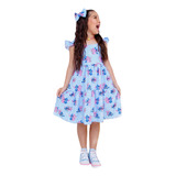 Vestido Infantil Lilo Stitch