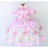 Vestido Infantil Luxo Dama De Honra E Minnie Rosa Com Tiara