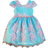 Vestido Infantil Luxo Festa Criança Princesa Pronta Entrega