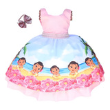 Vestido Infantil Luxo Moana