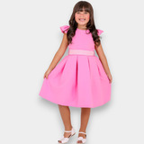 Vestido Infantil Luxo Peróla Moda Meninas Festa Mini Diva
