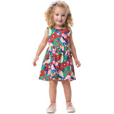 Vestido Infantil Meia Malha Natureza Marlan 62461 Tam 1 2 3