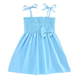 Vestido Infantil Menina Azul Claro Alcinha