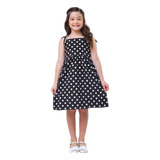 Vestido Infantil Menina Bolinha