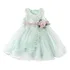 Vestido Infantil Menina Festa Daminha Tam 1 Ano Verde Flores