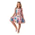 Vestido Infantil Menina Festa Mini Diva Colorido Babado Moda