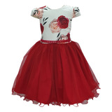 Vestido Infantil Menina Floral Moda Evangélica Igreja 4 A 12