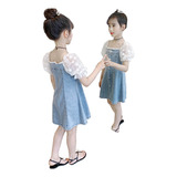 Vestido Infantil Menina Jeans