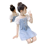 Vestido Infantil Menina Jeans