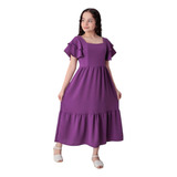 Vestido Infantil Menina Longo Evangélico 3 Marias Luxo
