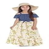 Vestido Infantil Menina Longo Saia Florida Festa Ano Novo