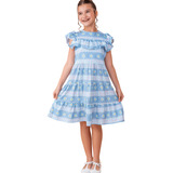 Vestido Infantil Menina Manga