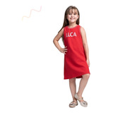 Vestido Infantil Menina Vermelho Estiloso Lilica Ripilica