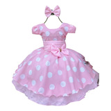 Vestido Infantil Minnie Luxo