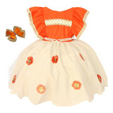 Vestido Infantil Moana Festa
