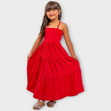 Vestido Infantil Natal Ano