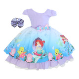 Vestido Infantil Pequena Sereia