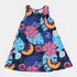 Vestido Infantil Pipa Com Estampa Flores Cor Marinho.
