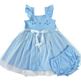 Vestido Infantil Princesa Algodao