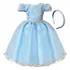 Vestido Infantil Princesa Cinderela Luxo - Daminha Formatura Batizado Aniversário