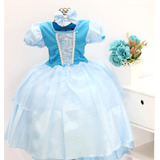 Vestido Infantil Princesa Cinderela