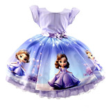Vestido Infantil Princesa Sofia Festa Meninas