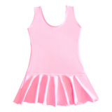 Vestido Infantil Regata C Saia Collant Ballet Menina