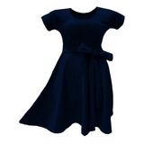 Vestido Infantil Rodado Manga
