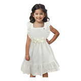 Vestido Infantil Sarja Jeans