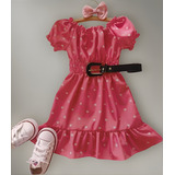 Vestido Infantil Sem Manga