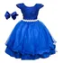 Vestido Infantil Super Luxo Azul 4 Ao 12 Frete Grátis