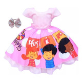 Vestido Infantil Tema Palavrinhas