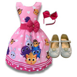 Vestido Infantil Tematico Bichinhos