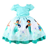 Vestido Infantil Tematico Jasmine