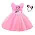 Vestido Infantil Temático Minnie Baby Pink Fantasia E Tiara