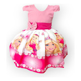 Vestido Infantil Temático Princesas Daminha Festas Verão