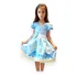 Vestido Infantil Temático Princesas Daminha Festas Verão