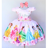 Vestido Infantil Temático Princesas Disney