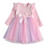 Vestido Infantil Tule Bordado