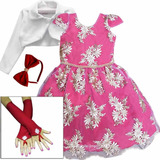 Vestido Infantil Vermelho E