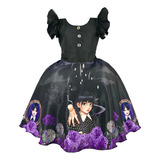 Vestido Infantil Wandinha Addams