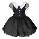 Vestido Infantil Wandinha Addams