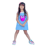 Vestido Jeans Infantil Minnie