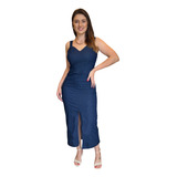 Vestido Jeans Leve Social