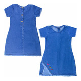 Vestido Jeans Menina Infantil