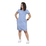 Vestido Jeans Moda Feminina- Jeans Premium, Moda Evangélica.