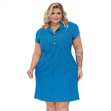 Vestido Jeans Plus Size
